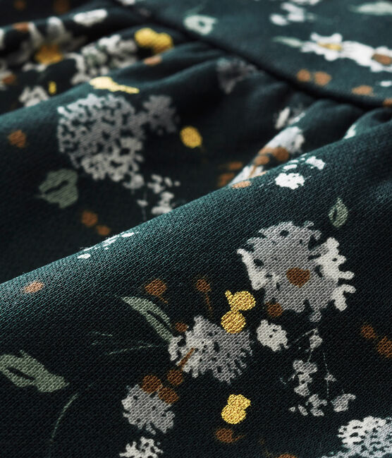 Vestido estampado para bebé niña verde SHERWOOD/blanco MULTICO