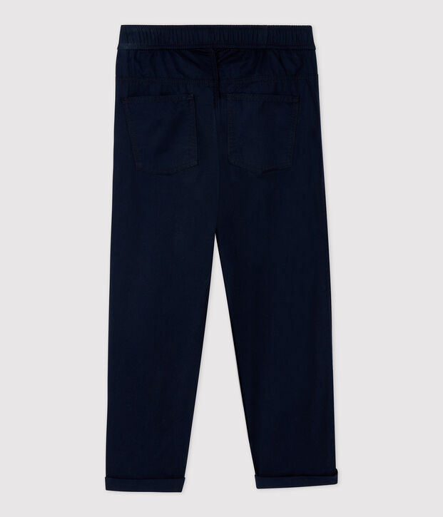 Pantal&oacute;n de corte normal de sarga de algod&oacute;n de ni&ntilde;o SMOKING