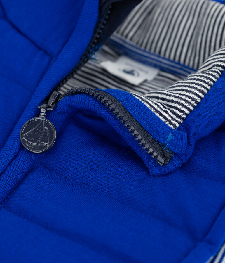 Chaleco de tejido tubular acolchado de ni&ntilde;a/ni&ntilde;o azul