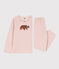 Pijama de terciopelo para niña rosa SALINE