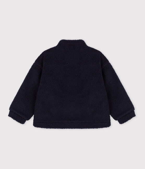 Chaqueta infantil de sherpa azul SMOKING