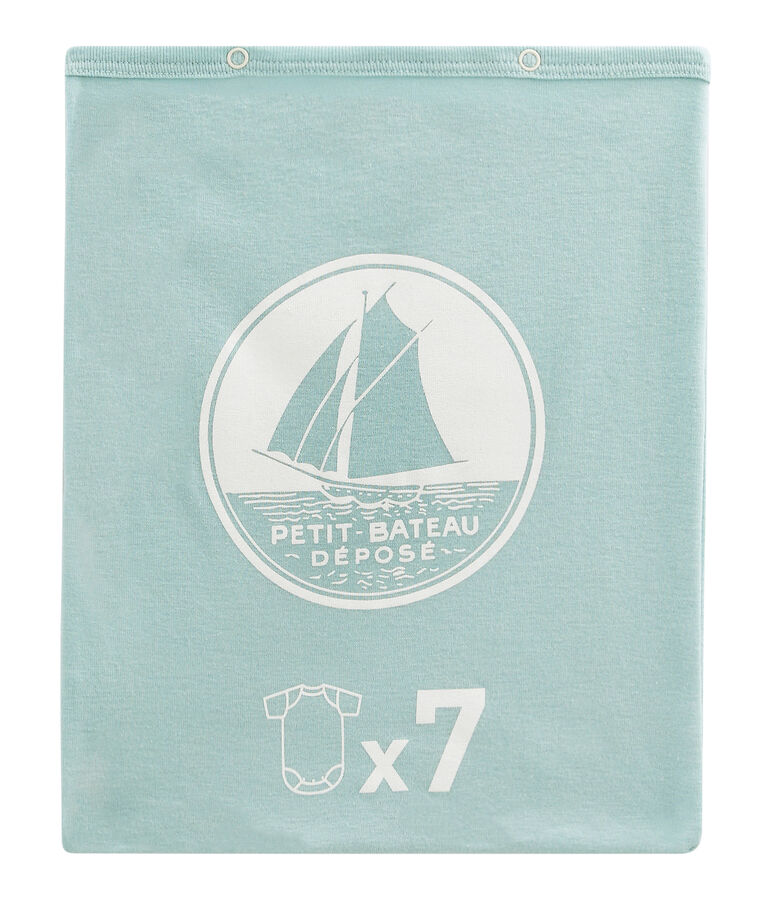 Bolsita sorpresa de 7 bodis de manga corta para beb&eacute; ni&ntilde;o multicolor