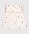 Blusa sin mangas de popelina de algod&oacute;n con estampado de corazones para beb&eacute; crudo/multicolor