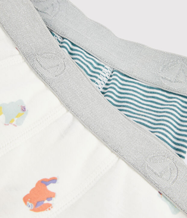 Lote de 2 b&oacute;xeres con estampado de mono para ni&ntilde;o peque&ntilde;o multicolor