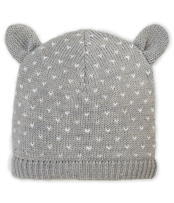 Gorrito con forro polara para bebé mixto gris SUBWAY/blanco MARSHMALLOW