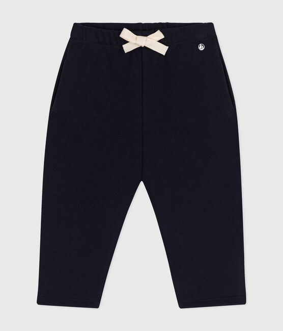 Pantalón de muletón de bebé azul SMOKING