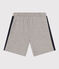 Pantalón corto de algodón para niño gris CHATON CHINE