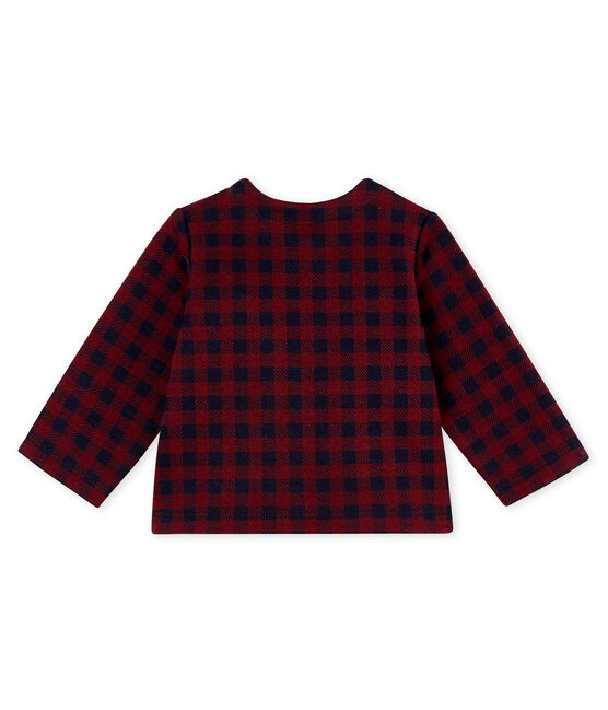Cárdigana vichy para beb´niña rojo OGRE/azul SMOKING