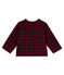 Cárdigana vichy para beb´niña rojo OGRE/azul SMOKING