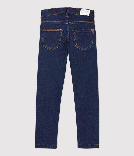 Pantalón slim de tejido vaquero de niño azul DENIM BLEU FONCE