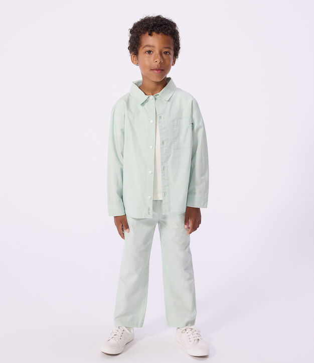 Camisa infantil lisa de algod&oacute;n de manga larga SPRAY