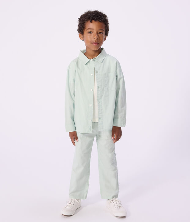 Camisa infantil lisa de algod&oacute;n de manga larga SPRAY