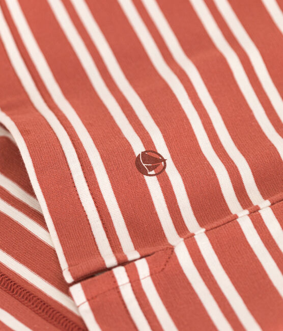 Camiseta la Boxy de algodón a rayas de mujer FAMEUX/ AVALANCHE