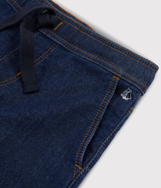 Pantal&oacute;n de felpa vaquero de ni&ntilde;o azul