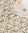 Pijama infantil de algodón con estampado de flores blanco AVALANCHE/ MULTICO
