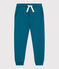 Pantalón infantil de jogging liso de algodón verde DRAGONFLY