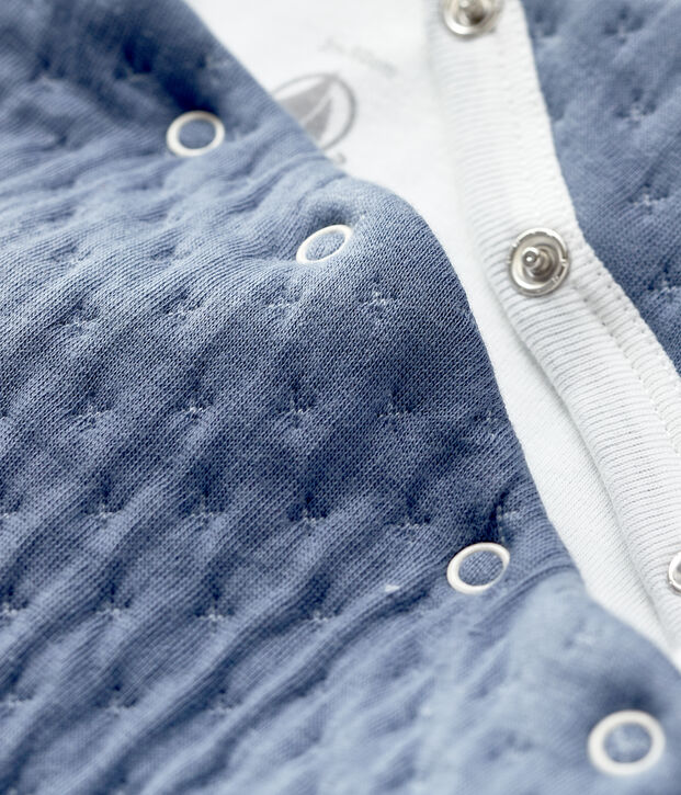 Mono largo para beb&eacute; de t&uacute;bico acolchado gris