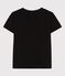 Camiseta LA RECTA de algodón con cuello redondo para mujer negro BLACK