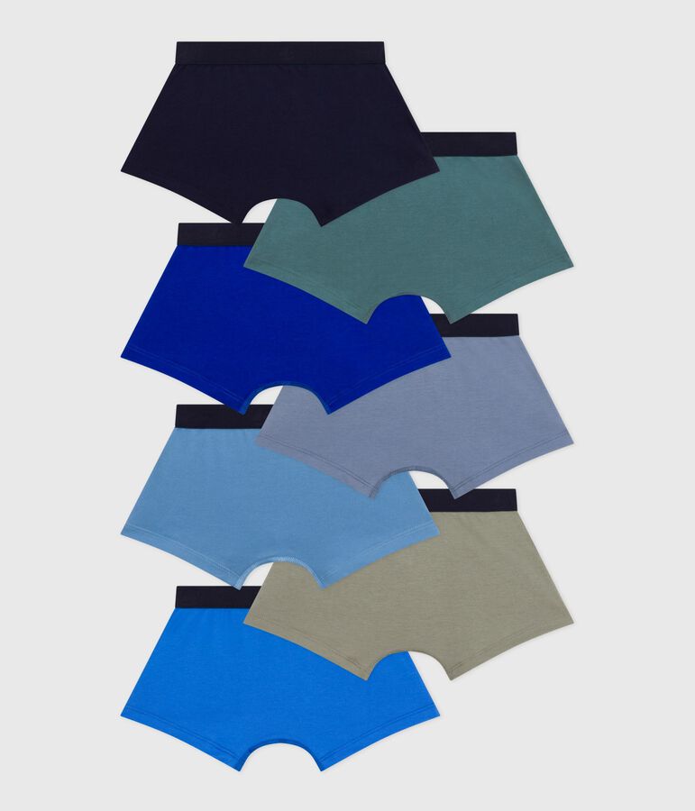 Juego de b&oacute;xeres infantiles lisos de algod&oacute;n multicolor