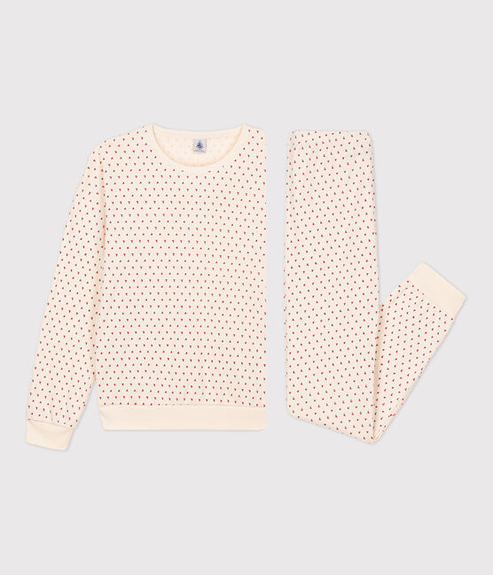 Pijama de algodón de mujer blanco AVALANCHE/ MULTICO