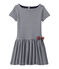 Vestido milrayas para niña azul SMOKING/blanco LAIT
