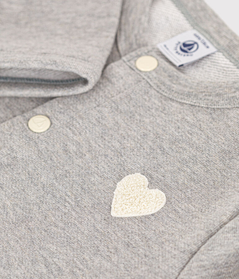 C&aacute;rdigan de felpa para ni&ntilde;a gris