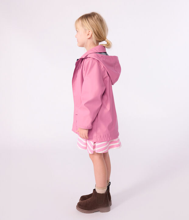 Impermeable emblem&aacute;tico infantil unisex rosa