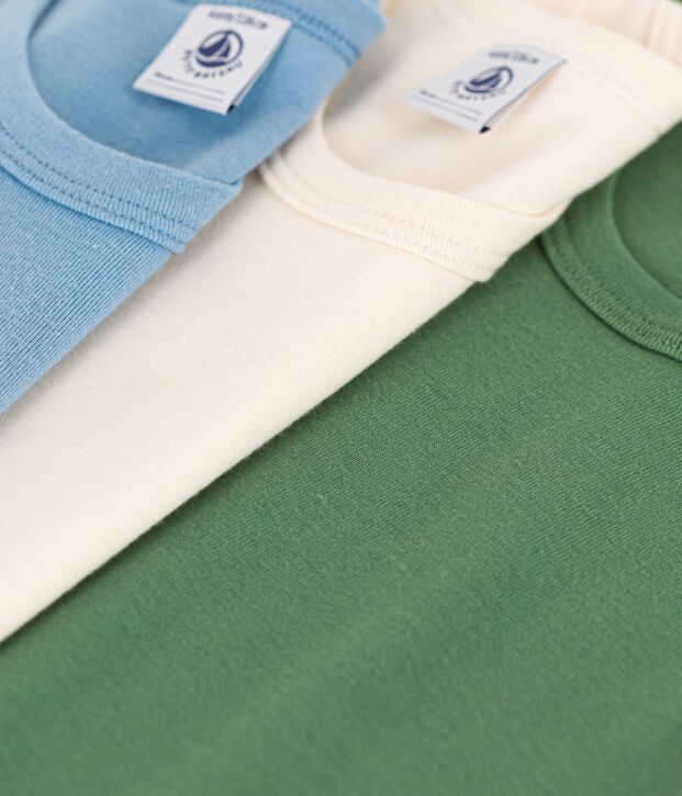 Juego de 3 camisetas de tirantes de algod&oacute;n para ni&ntilde;o multicolor