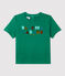 Camiseta de manga corta con motivo de algodón de bebé verde GAZON