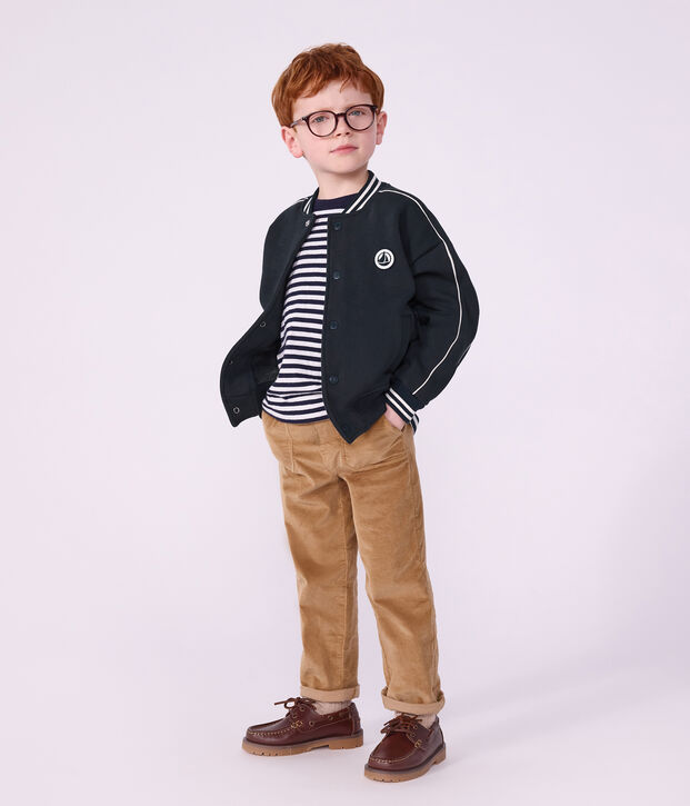 Chaqueta teddy infantil lisa de algod&oacute;n SMOKING