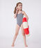 Bañador infantil a rayas azul MEDIEVAL/blanco MARSHMALLOW