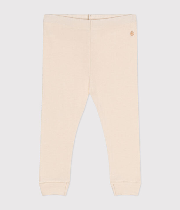 Leggings de algod&oacute;n para beb&eacute; crudo