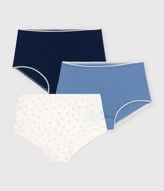 Juego de 3 culottes infantiles de algodón y elastano variante 1