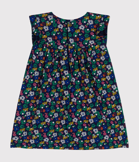 Vestido sin mangas de jersey ligero de bebé azul MEDIEVAL/blanco MULTICO