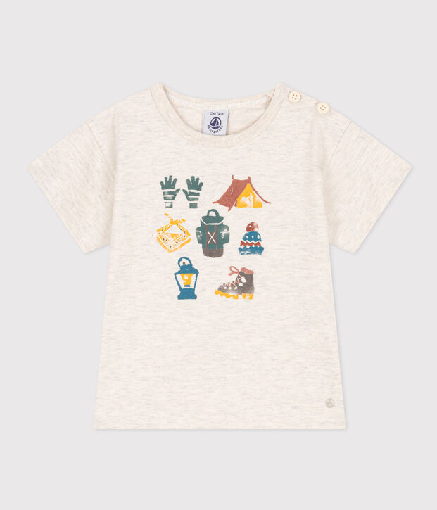 Camiseta de manga corta de jersey de beb&eacute; MONTELIMAR CHINE