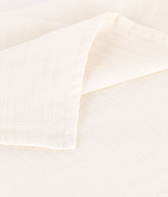 MUSELINA BLANCA DE GASA DE ALGODÓN PARA BEBÉ blanco MARSHMALLOW