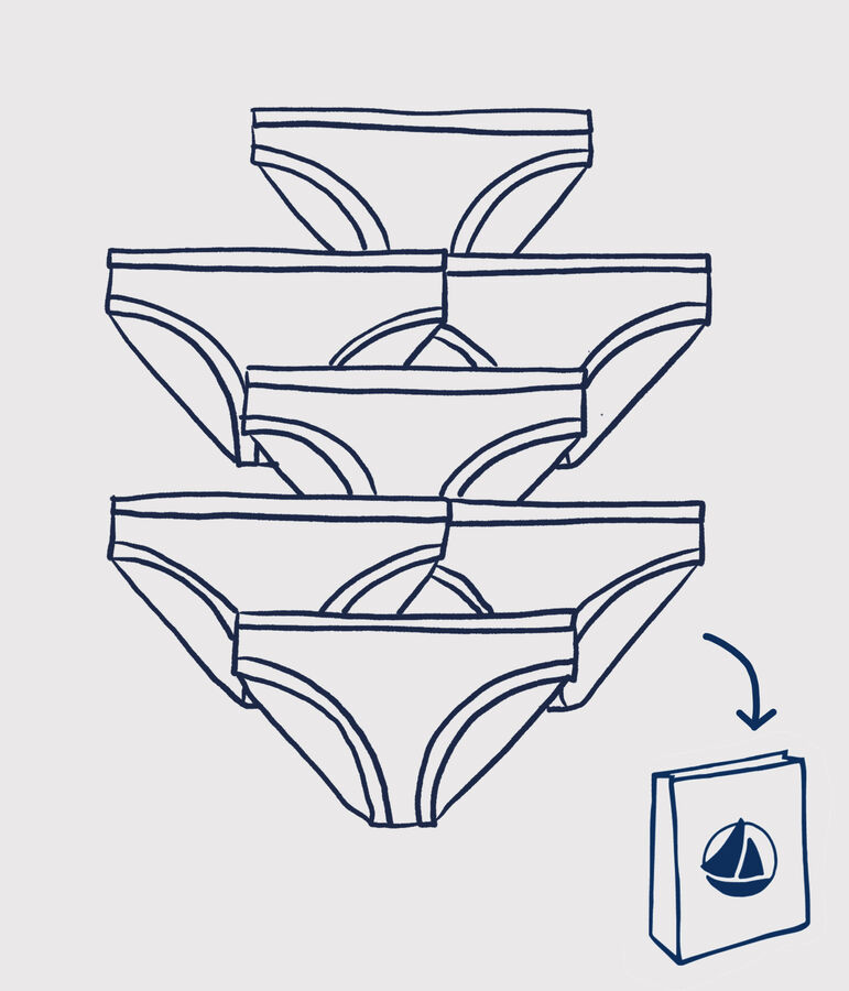 Bolsita sorpresa de 7 braguitas para ni&ntilde;a peque&ntilde;a variante 1