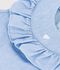 Blusa sin mangas de algod&oacute;n chambray bordado para beb&eacute; azul