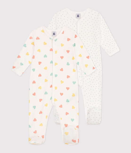 Juego de 2 pijamas de algodón estampado para bebé variante 1