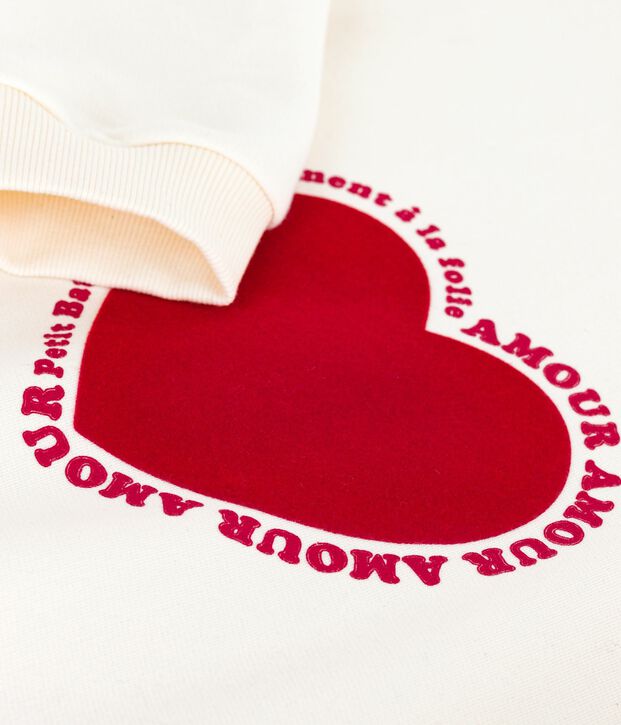 Sudadera de algod&oacute;n para mujer MILK