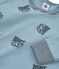 Pijama de punto para niño azul ACIER/blanco MULTICO
