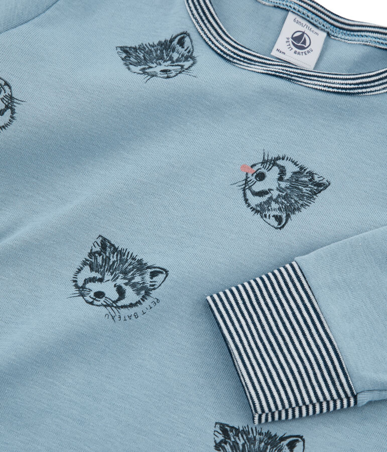 Pijama de punto para ni&ntilde;o azul/multicolor