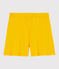 Pantalón corto de algodón de niña amarillo JAUNE