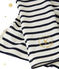 Marinière femme décolletée dans le dos. Petit bateau x Marie-Agnès Gillot beige COQUILLE/azul SMOKING