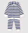 Chándal de dos piezas de bebé niño blanco MARSHMALLOW/azul SMOKING