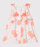 Vestido estampado para bebé niña rosa VIENNE/blanco MULTICO