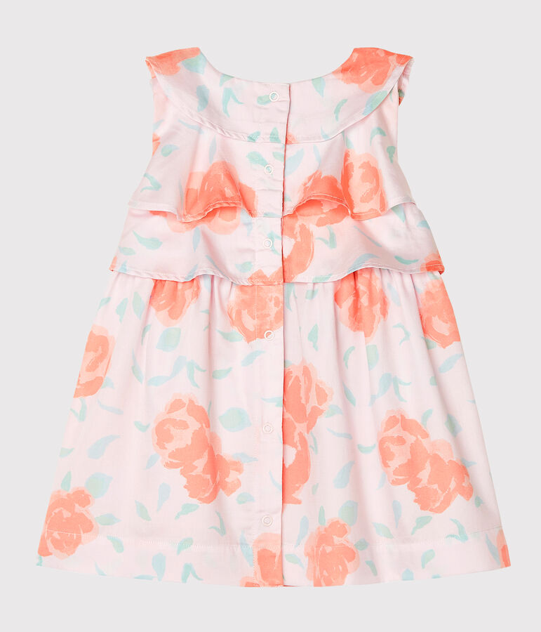 Vestido estampado para beb&eacute; ni&ntilde;a rosa/multicolor