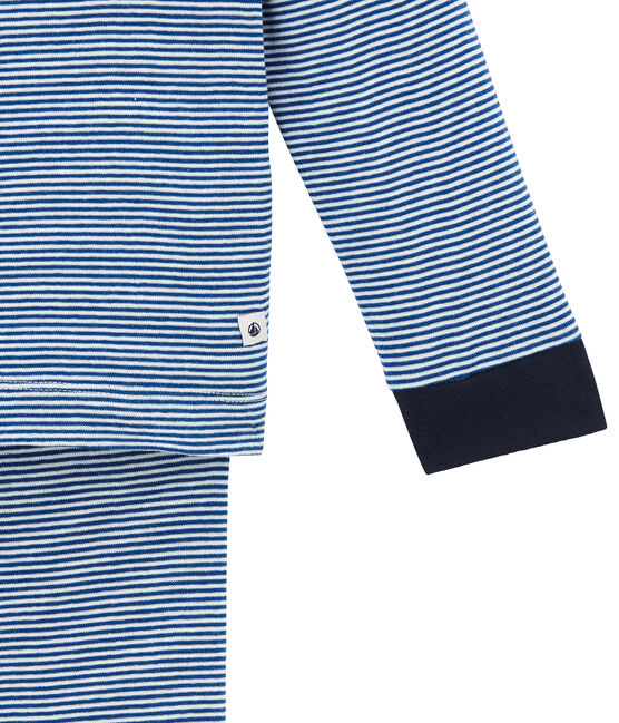 Pijama para niño azul LIMOGES/blanco MARSHMALLOW