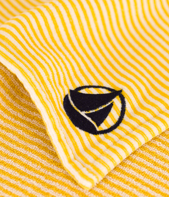 Poncho infantil de rizo a rayas amarillo NECTAR/ AVALANCHE