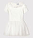 Vestido de celebración de satén y tul de niña